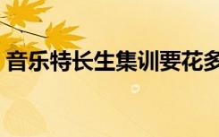 音乐特长生集训要花多少钱（集训多长时间）