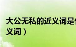 大公无私的近义词是什么意思（大公无私的近义词）
