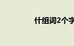 什组词2个字 什字的含义