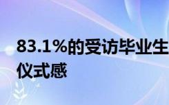 83.1%的受访毕业生认为今年的 云毕业 最有仪式感