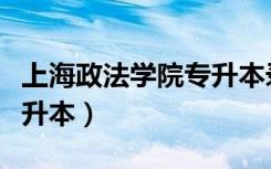 上海政法学院专升本录取率（上海政法学院专升本）