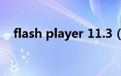 flash player 11.3（flash player 11 4）
