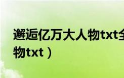 邂逅亿万大人物txt全文番外（邂逅亿万大人物txt）