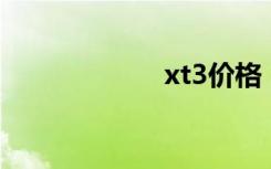 xt3价格（xt319）