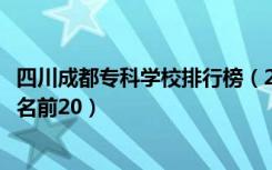 四川成都专科学校排行榜（2022四川成都最好的专科学校排名前20）
