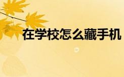 在学校怎么藏手机（在学校怎样瘦腿）