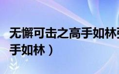 无懈可击之高手如林张世（清扬无懈可击之高手如林）