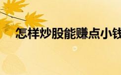 怎样炒股能赚点小钱（怎样炒股指期货）
