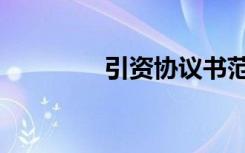 引资协议书范本（引资料）