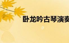卧龙吟古琴演奏（卧龙吟会谈）