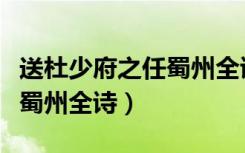 送杜少府之任蜀州全诗的解释（送杜少府之任蜀州全诗）