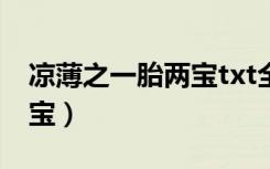 凉薄之一胎两宝txt全文下载（凉薄之一胎两宝）