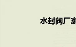 水封阀厂家（水封阀）
