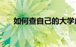 如何查自己的大学成绩（有什么方法）