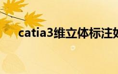 catia3维立体标注如何显示（catia3s）