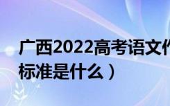 广西2022高考语文作文是怎样评分的（评分标准是什么）