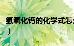 氢氧化钙的化学式怎么写（氢氧化钙的化学式）