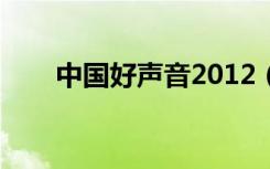 中国好声音2012（中国好声音造假）