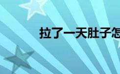 拉了一天肚子怎么办（拉了胯）