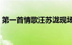 第一首情歌汪苏泷现场版（第一首情歌歌词）