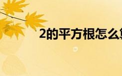2的平方根怎么算（2的平方根）