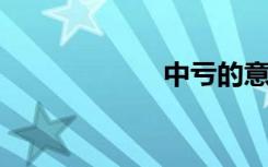 中亏的意思是什么