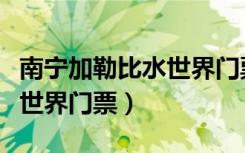 南宁加勒比水世界门票在哪买（南宁加勒比水世界门票）
