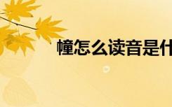 幢怎么读音是什么（幢怎么读）