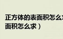 正方体的表面积怎么求出它的棱（正方体的表面积怎么求）