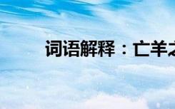 词语解释：亡羊之叹的意思是什么