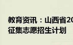 教育资讯：山西省2021年专升本普通批院校征集志愿招生计划