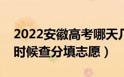 2022安徽高考哪天几号出成绩报志愿（什么时候查分填志愿）