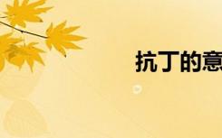 抗丁的意思是什么