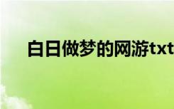 白日做梦的网游txt（白日做梦的网游）
