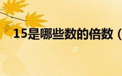 15是哪些数的倍数（15是哪些数的倍数）