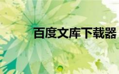 百度文库下载器（百度文库空白）