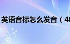 英语音标怎么发音（48个英语音标正确读法）