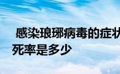  感染琅琊病毒的症状有哪些 感染琅琊病毒致死率是多少