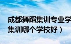 成都舞蹈集训专业学校（2021成都舞蹈艺考集训哪个学校好）