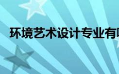 环境艺术设计专业有哪些（课程都学什么）