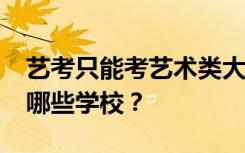艺考只能考艺术类大学吗？2022年可以报考哪些学校？