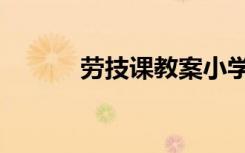 劳技课教案小学（劳技课教案）