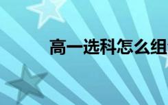 高一选科怎么组合强 方法是什么
