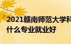 2021赣南师范大学科技学院招生有哪些专业 什么专业就业好
