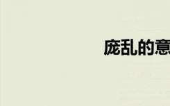 庞乱的意思是什么