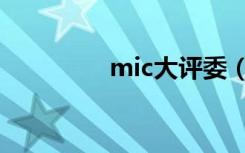 mic大评委（mic大评委）