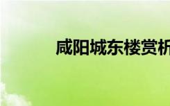咸阳城东楼赏析（咸阳城东楼）