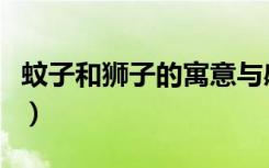 蚊子和狮子的寓意与感想（蚊子和狮子的寓意）