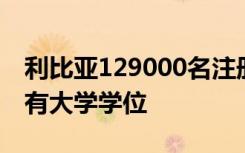 利比亚129000名注册求职者中的大多数都拥有大学学位