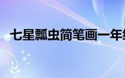 七星瓢虫简笔画一年级（七星瓢虫简笔画）